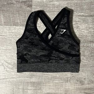 Black Camo Gymshark Sports Bra